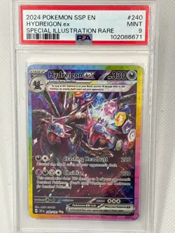 PSA 9 Hydreigon ex 240/191 SIR Special Illustration Rare Pokemon SSP 2024 - Image 3