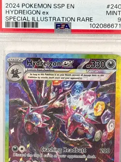 PSA 9 Hydreigon ex 240/191 SIR Special Illustration Rare Pokemon SSP 2024 - Image 4