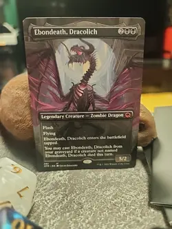 MTG Ebondeath, Dracolich - Borderless art - AFR #292 - Image 1