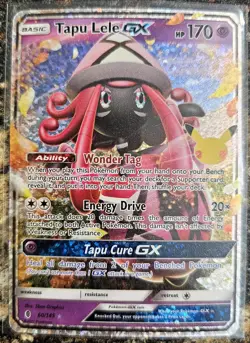 Pokemon 2021 Celebrations Tapu Lele GX 60 NM or better - Image 1
