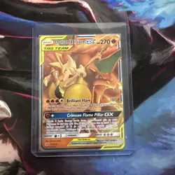 Pokemon TCG Charizard & Braixen GX Holo Ultra Rare Cosmic Eclipse - Image 1