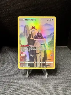 Pokemon Hoothoot Full Art Holo Ultra Rare 50 HP Swsh10 TG12/TG30 Astral Radiance - Image 1