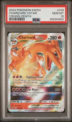 2023 POKEMON SWSH CHARIZARD VSTAR CROWN ZENITH - Image 1