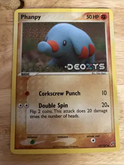 Phanpy - #69/107 - EX Deoxys - Stamped Reverse Holo Pokemon Nintendo English - Image 3