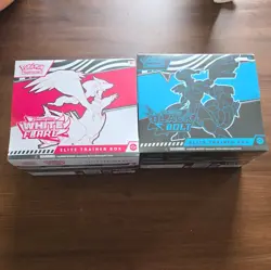Black Bolt and White Flare Pokemon ETB Elite Trainer Box Sealed TCG Scarlet Viol - Image 1