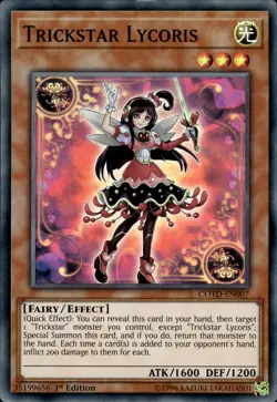 Trickstar Lycoris - Super Rare 1st Edition COTD-EN007 - NM - YuGiOh - Image 1