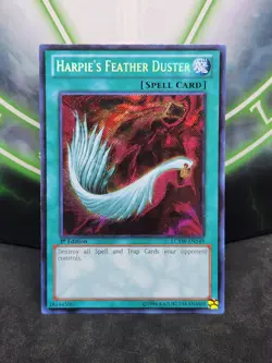 Yugioh Harpie's Feather Duster LCYW-EN149 Secret Rare 1st Edition NM - Image 1