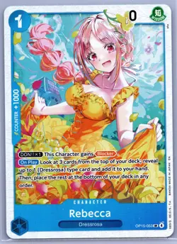 Rebecca OP15-053 One Piece Super Rare Adventure on Kami's Island Near Mint - Image 1