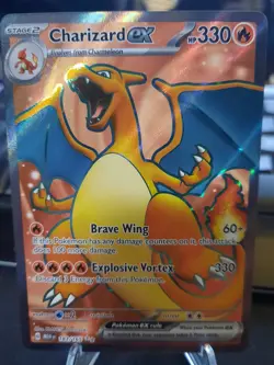 Charizard ex 183/165 Full Art Sv: Scarlet & Violet 151 Holo Pokemon Card - Image 1