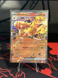 Pokemon TCG Journey Together Blaziken EX Double Rare Card 024/159 NM Condition - Image 1