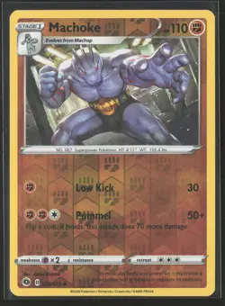 Machoke Uncommon Champion's Path 25/73 NM Pokemon Card Reverse Holo - Image 1