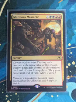 MTG Mutinous Massacre FOIL - NM - Edge of Eternities - Image 1