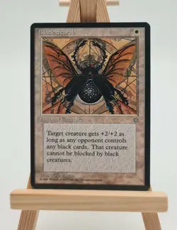 Black Scarab Ice Age Magic Karte MTG englisch (Schwarzer Skarabaus) - Image 1
