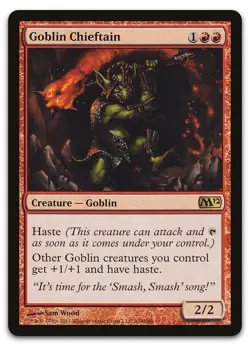 Goblin Chieftain #138 (LP) Magic 2012 (M12) M12 Magic MTG - Image 1