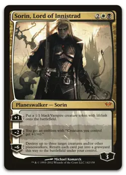 Sorin, Lord of Innistrad #142 (LP) Dark Ascension DKA Magic MTG - Image 1