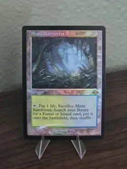 MTG Misty Rainforest (Retro Frame) (Foil Etched) Modern Horizons 2 Foil - Image 1