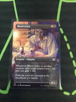 MTG Magic The Gathering Blood Artist 2X2 Borderless Vampire Aristocrat - Image 1