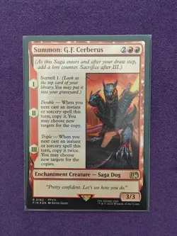 Summon: G.F. Cerberus - 0162 - Foil - Final Fantasy MTG - NM - Image 1