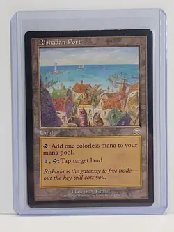 1x Rishadan Port Mercadian Masques MMQ 324/350 Regular Rare Magic MTG LP/MP - Image 1