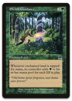 Elvish Guidance #255 (LP) Onslaught ONS Magic MTG - Image 1