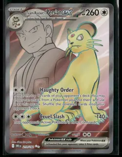 Team Rocket's Persian EX 219/182 - Pokemon TCG Destined Rivals 2025 NM - Image 1