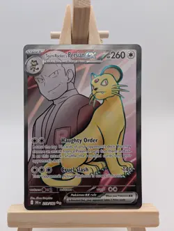Pokemon TCG Team Rocket's Persian EX 219/182 Full Art Destined Rivals NM - Image 1