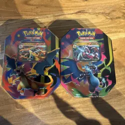 Pokemon TCG Mega Charizard x/Y Ex Tins (Bundle for 2 Tins) New & Sealed 🔥 - Image 1