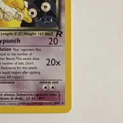 Pokemon Dark Hypno 9/82 Team Rocket 1st Edition Holo Rare 60 HP - Image 5