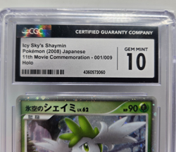 Icy Sky's Shaymin Pokemon 11th Movie Commemoration 001/009 CGC 10 GEM MINT - Image 1