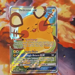 Pokemon Dedenne GX Card 195a/214 Promo Full Art Holo Kanahei English 2020 - Image 1
