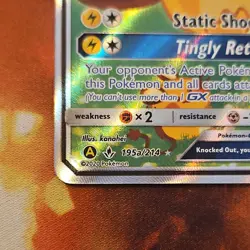 Pokemon Dedenne GX Card 195a/214 Promo Full Art Holo Kanahei English 2020 - Image 2