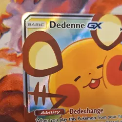Pokemon Dedenne GX Card 195a/214 Promo Full Art Holo Kanahei English 2020 - Image 5