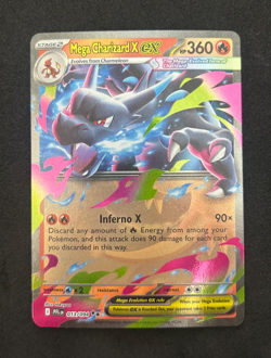 2025 POKEMON ME PHANTASMAL FLAMES 013/094 MEGA CHARIZARD X EX - NM - Image 1