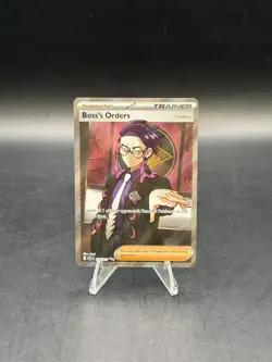 Pokemon TCG Boss's Orders Corbeau Full Art Ultra Rare ASC 256/217 English 2023 - Image 1