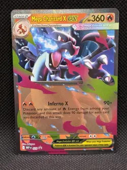 Pokemon TCG MEGA CHARIZARD X EX 029 Black Star Promo MEP - Image 1