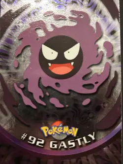 Pokemon: Topps (TV Animation)- Gastly 92 (holo) Foil - Image 1
