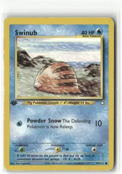 Pokemon Swinub Common Neo Genesis 079/111 - Image 1