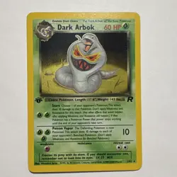 Pokemon Dark Arbok 2/82 Team Rocket 1st Edition Holo Rare 60 HP - Image 1