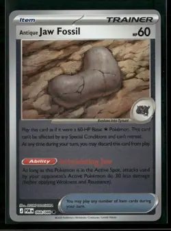 Antique Jaw Fossil 068/088 Common Perfect Order Pokemon Reverse Holo Near Mint - Image 1