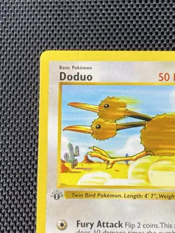 Pokemon Base Set Common Doduo 48/102 1st Edition Shadowless Grey Stamp LP+ - Image 2