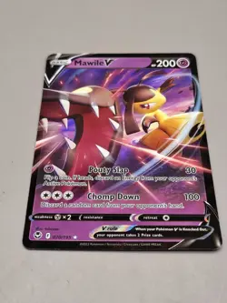 Mawile V 70/195 Ultra Rare Silver Tempest Pokemon TCG Near Mint - Image 1