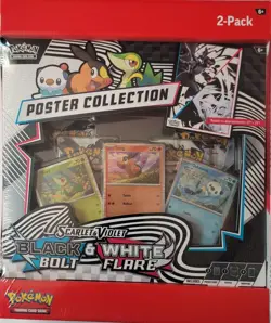 Pokemon TCG Black Bolt & White Flare 2-Pack Bundle (Poster + Binder) NEW Sealed - Image 4