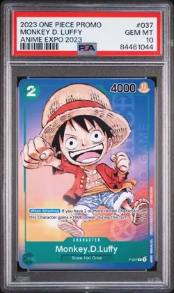 2023 One Piece Promos Monkey D. Luffy Campaign Exclusive 037 PSA 10 - Image 1