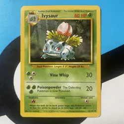 Pokemon TCG Ivysaur Card Uncommon Base Set 30/102 LP - Image 1