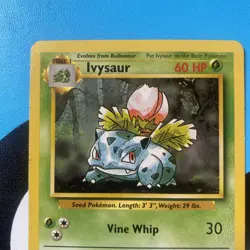 Pokemon TCG Ivysaur Card Uncommon Base Set 30/102 LP - Image 3