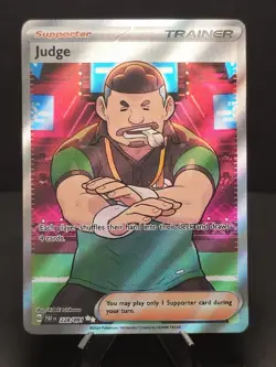 Pokemon Card | 228/091 Judge - Full Art Ultra Rare - SV: Paldean Fates (PAF) - Image 1