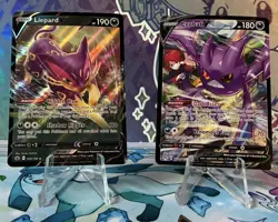 Pokemon TCG Liepard V Crobat V Chilling Reign Holo Ultra Rare Card NM Lot (2) - Image 1
