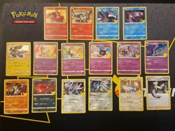 Pokemon 25th Anniversary Celebrations Cards - 16 NM Base Set Cards - Image 1