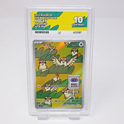 Pidgey 118/108 Ace 10 Ruler of the Black Flame Graded Japanese AR Pokemon Card - Image 1