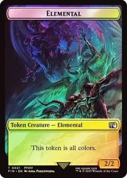 Hero (#009) / Elemental Token Foil FINAL FANTASY NM MTG - Image 2